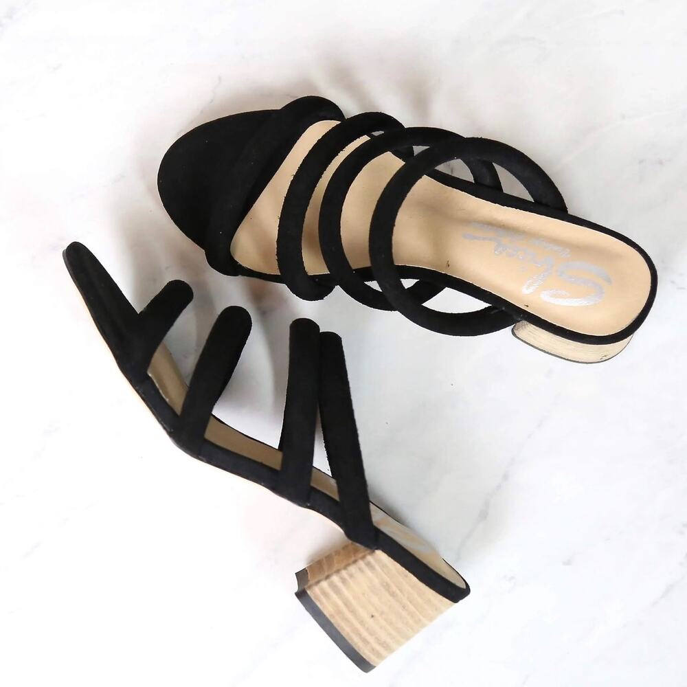 Sbicca Strappy Slide Sandal Black Size 9 NIB